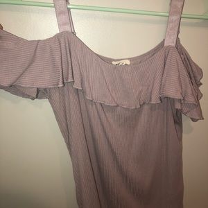 Off the shoulder ruffle top